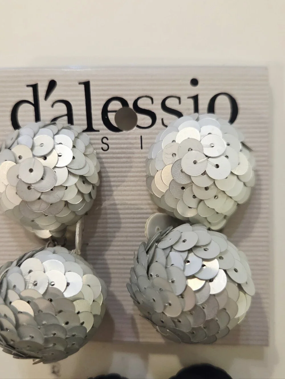 BOLD VTG DALESSIO Mixed Colors  Shapes Gold Earrings Clip On 1980 Runway Lot 9